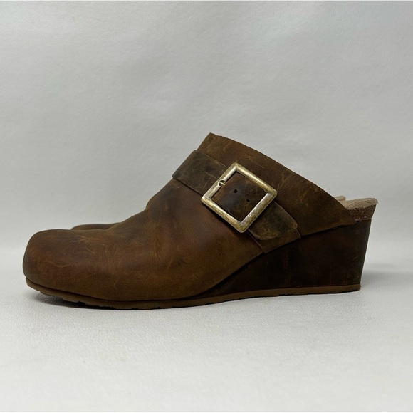 Aetrex Clogs, EW642W Brown Leather Slip On Clogs, Women’s US 7.5-8/EU 38 - Picture 3 of 12